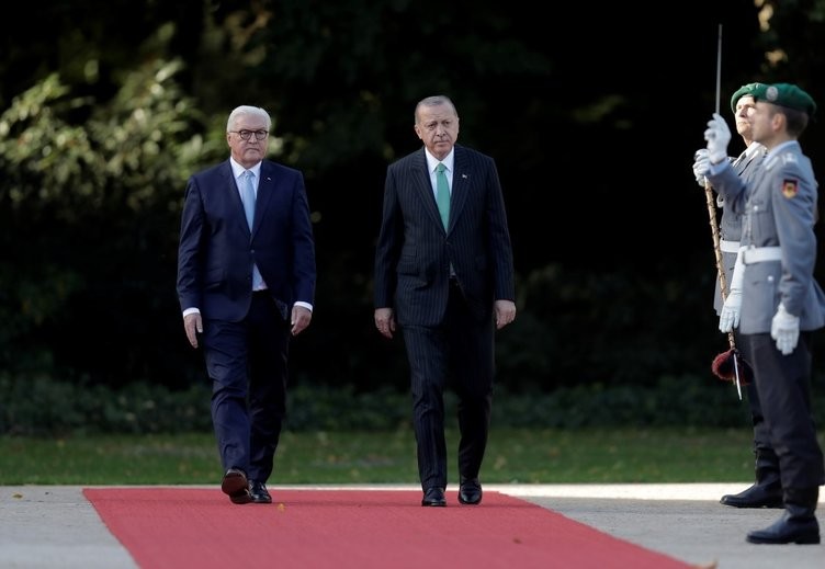  Erdoğan Steinmeier tarafından böyle karşılandı