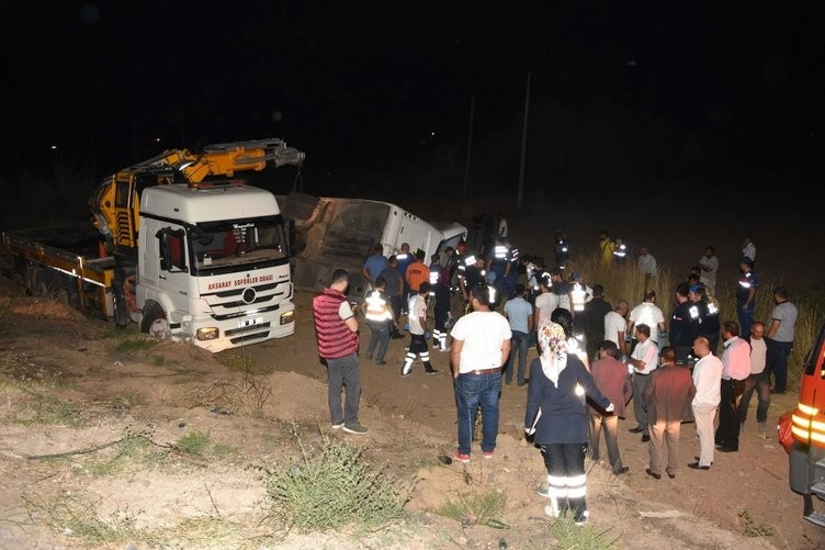 Aksaray'daki feci kazanın görüntüleri