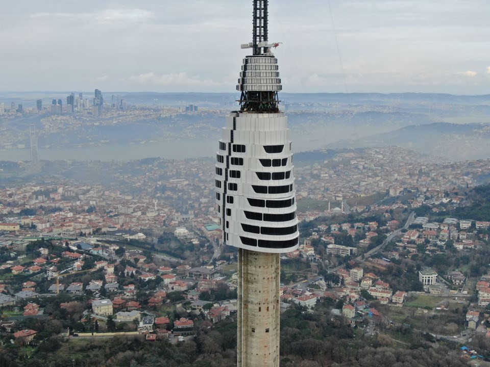 Çamlıca Kulesi'nde 10 kat tamamlandı