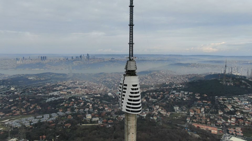 Çamlıca Kulesi'nde 10 kat tamamlandı