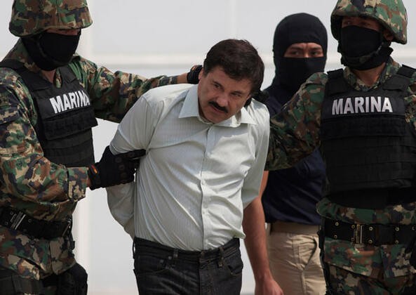 El Chapo'nun oğlunun gözaltına alındığı görüntüler yayınlandı