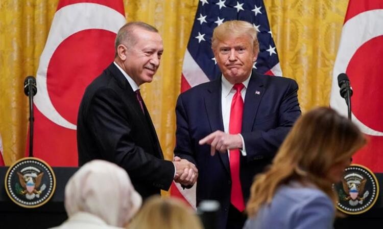 Trump, Cumhurbaşkanı Erdoğan ile çekilmiş aile fotoğrafını paylaştı!