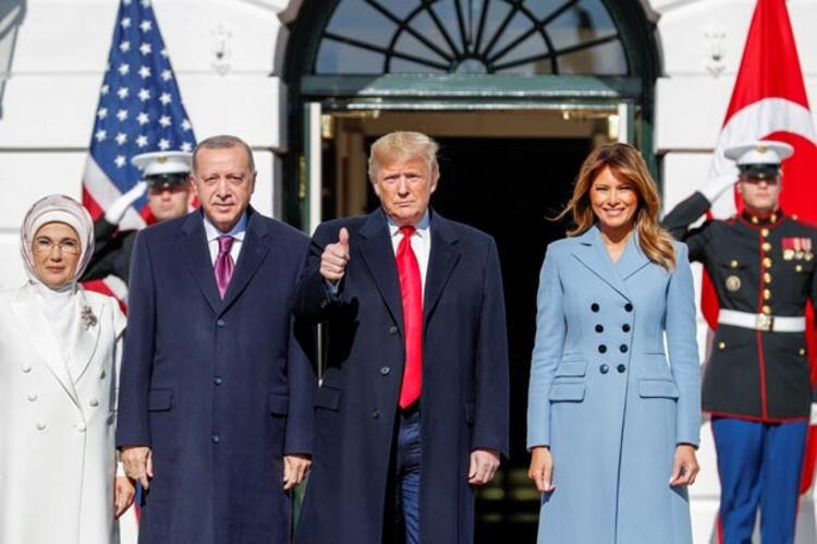 Trump, Cumhurbaşkanı Erdoğan ile çekilmiş aile fotoğrafını paylaştı!