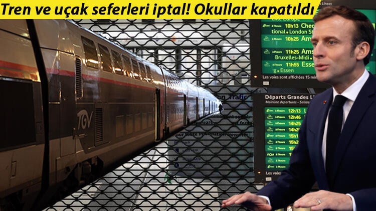 Avrupa'nın kalbinde isyan: Okullar kapatıldı uçak ve tren seferleri iptal