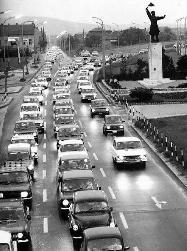 Dünyanın farklı şehirlerinde bir zamanlar trafik