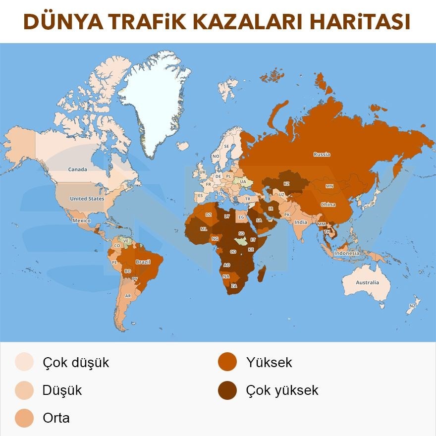 2019 Dünya seyahat risk haritası yayınlandı