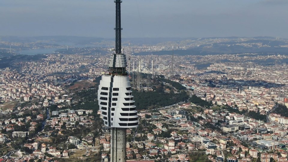 Çamlıca televizyon kulesinde yeni 5 kat yolda