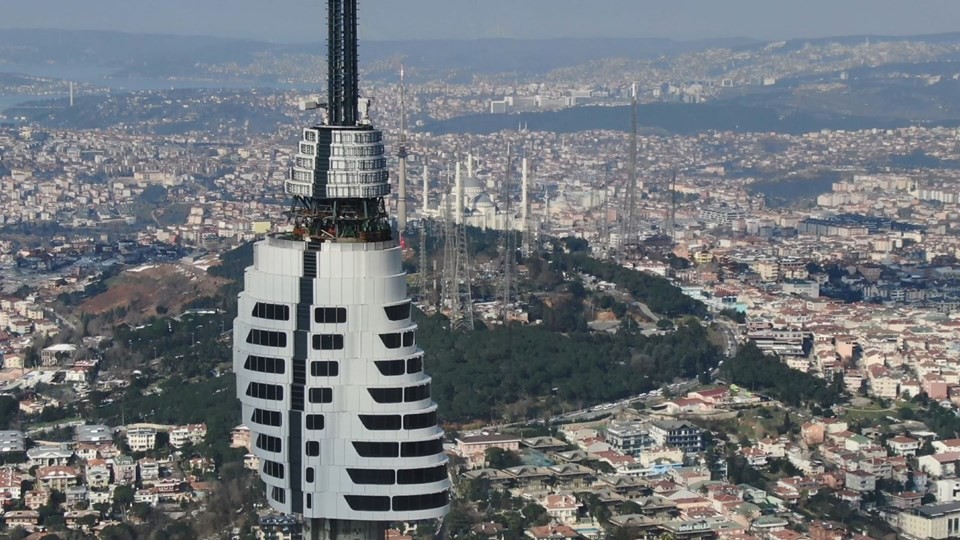 Çamlıca televizyon kulesinde yeni 5 kat yolda