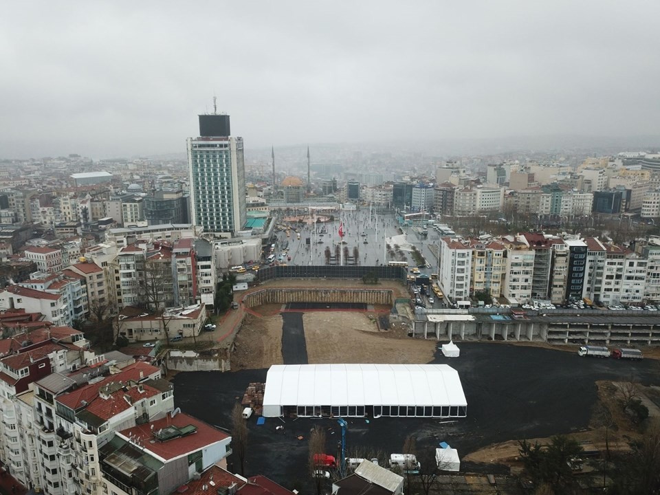 Yeni AKM projesi havadan görüntülendi