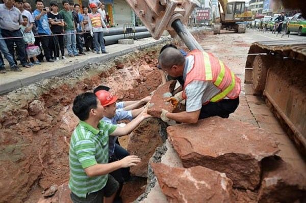 Çinli işçiler tesadüfen buldu! İnanılmaz!