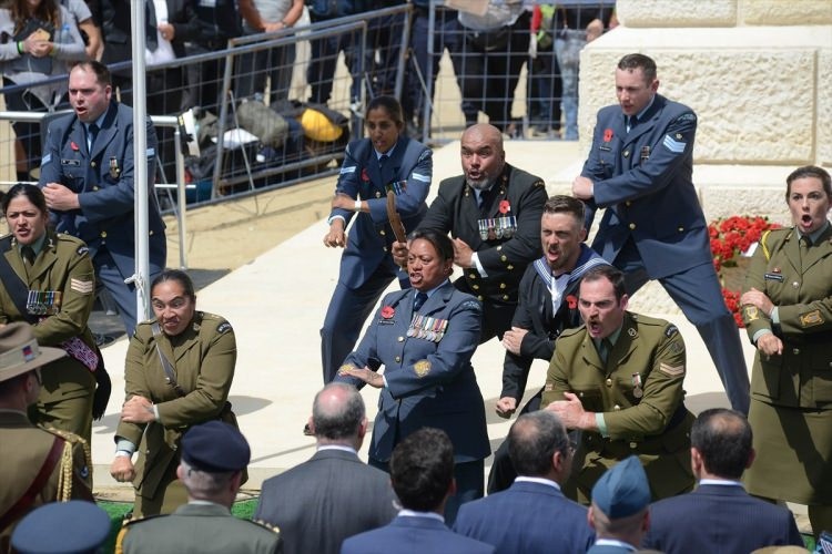 Yeni Zelanda askerleri Çanakkale'de haka dansı yaptı