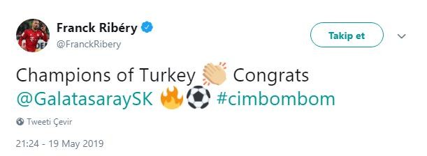 Şampiyon Galatasaray'a tebrik yağmuru