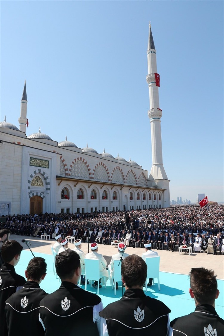 Büyük Çamlıca Camii'nin açılışından ilk fotoğraflar...