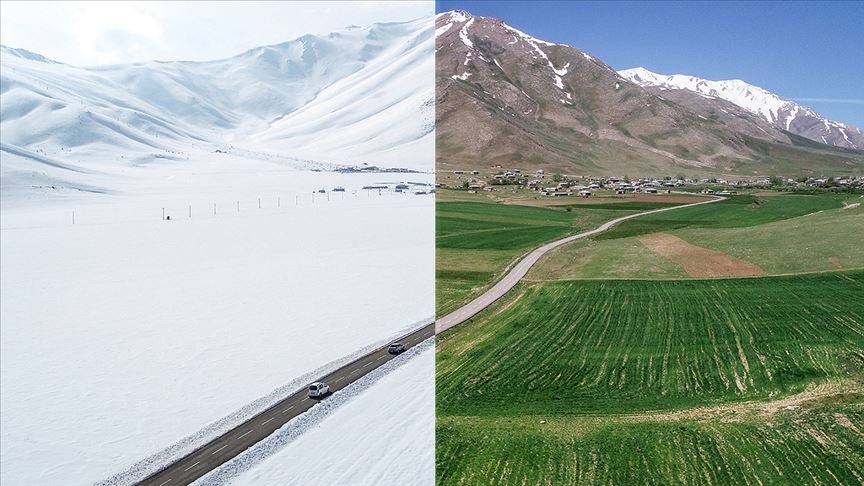 Kuş bakışı fotoğraflarla Türkiye'den yaz-kış manzaraları