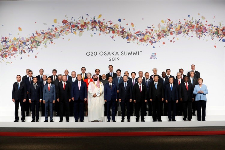 G-20 zirvesinde liderler geçidi 