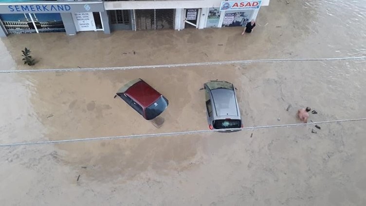 Düzce, Akçakoca'da sel çilesi