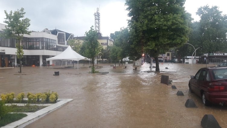 Düzce, Akçakoca'da sel çilesi