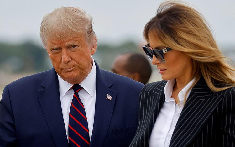 First Lady bir kez daha Başkan Trump'ı rezil etti