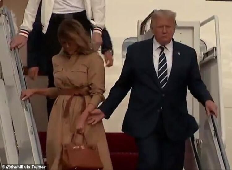 First Lady bir kez daha Başkan Trump'ı rezil etti