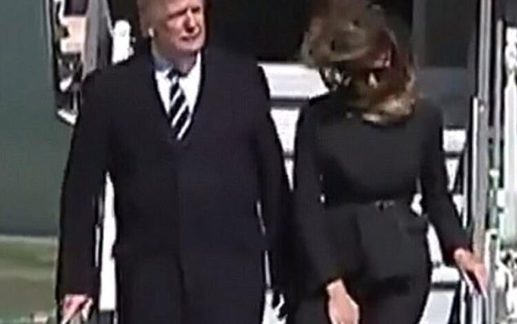 First Lady bir kez daha Başkan Trump'ı rezil etti