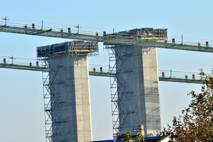 Çanakkale Köprüsünde kedi yolu yapımına başlandı