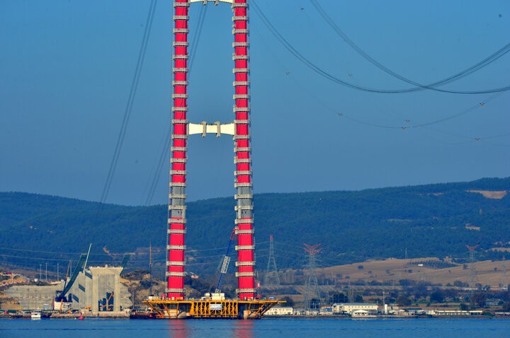 Çanakkale Köprüsünde kedi yolu yapımına başlandı