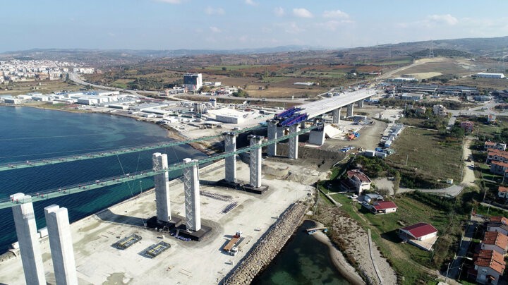 Çanakkale Köprüsünde kedi yolu yapımına başlandı