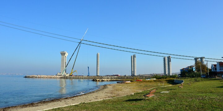 Çanakkale Köprüsünde kedi yolu yapımına başlandı