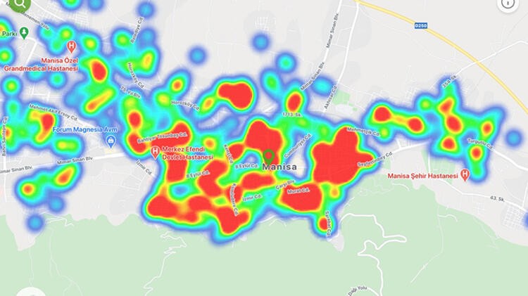 Korona alarmı! Türkiye'nin tamamında artan yoğunluk farkı haritaya yansıdı