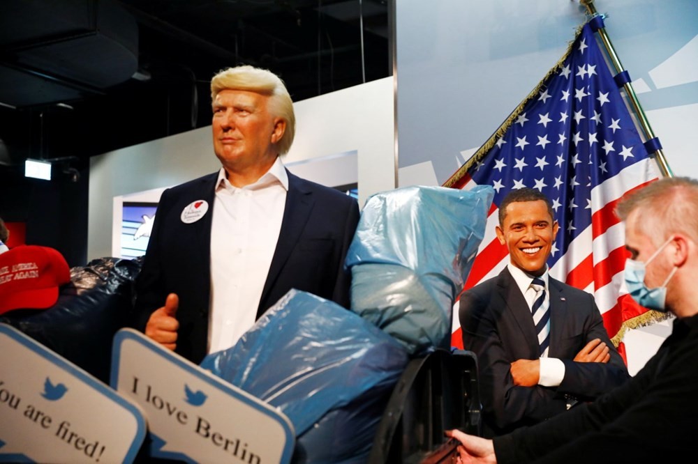 Madame Tussauds müzesi Trump'ın heykelini çöpte sergiliyor