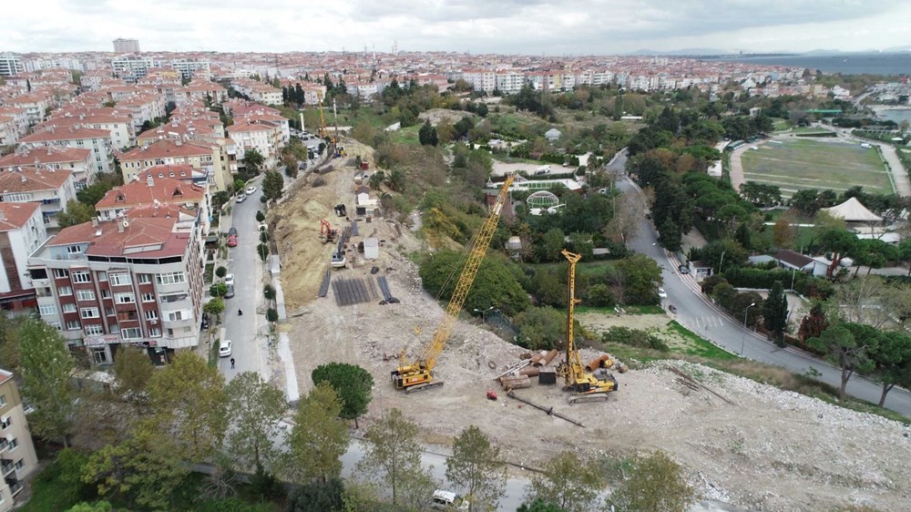 Avcılar'daki yer kaymasına 736 beton kazıkla önlem