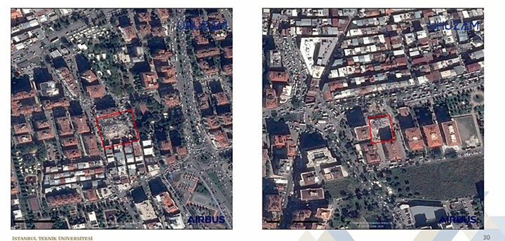 İzmir depreminin yol açtığı yıkım uzaydan görüntülendi