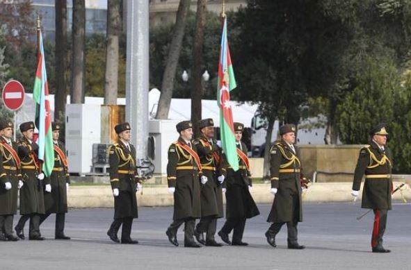 Azerbaycan'da tarihi Zafer Töreni'nden kareler