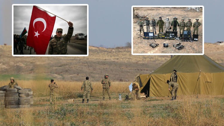 Türk askerinin Dağlık Karabağ'daki fotoğrafı Rusya'da deprem etkisi yarattı