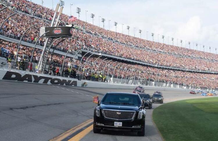 Daytona 500 yarışlarında Trump sürprizi