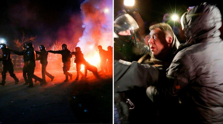 Ukrayna'da Vuhandan getirilenleri taşladılar