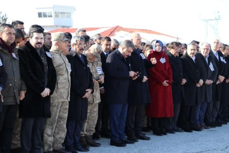 Çığ faciası şehitlerine hüzünlü veda