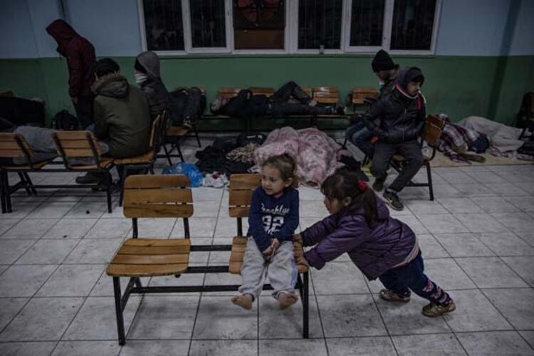 Edirne'de bu düğün salonu göçmenlere ayrıldı