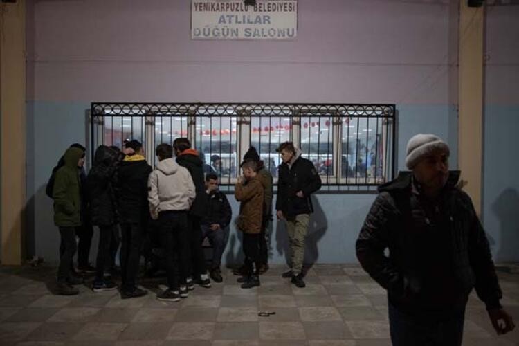 Edirne'de bu düğün salonu göçmenlere ayrıldı