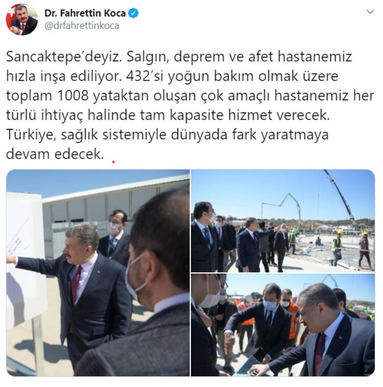 Bakan Koca'dan pandemi hastanelerine inceleme