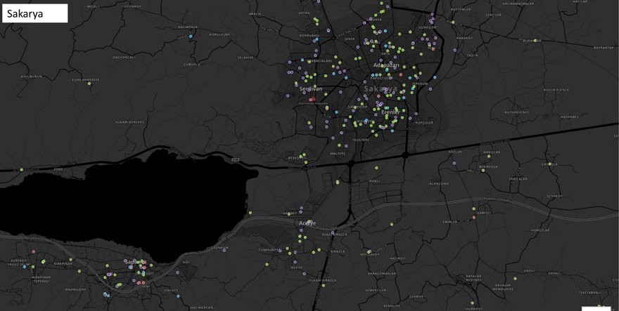 İşte Bakan Koca'nın paylaştığı il il korona yoğunluk haritası