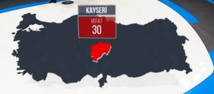 Harita yayınlandı! İşte il il korona virüsten vefat edenlerin sayısı...