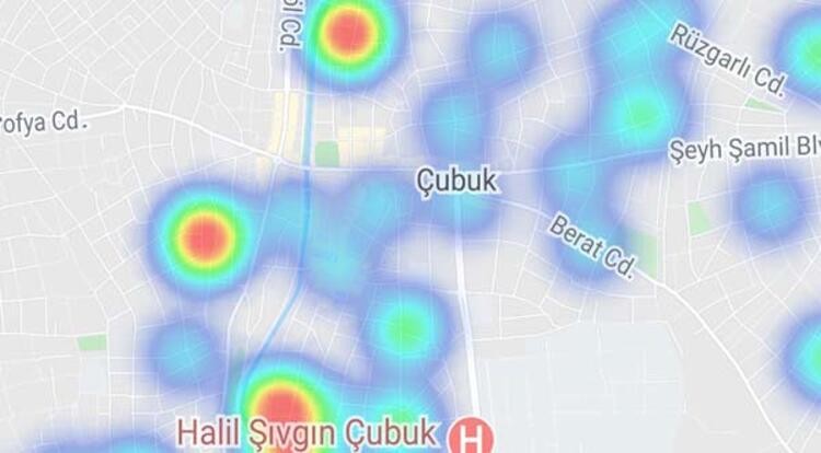 İşte ilçe ilçe korona virüs haritası