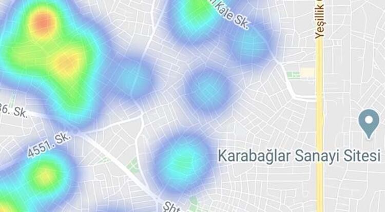 İşte ilçe ilçe korona virüs haritası