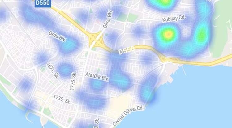 İşte ilçe ilçe korona virüs haritası