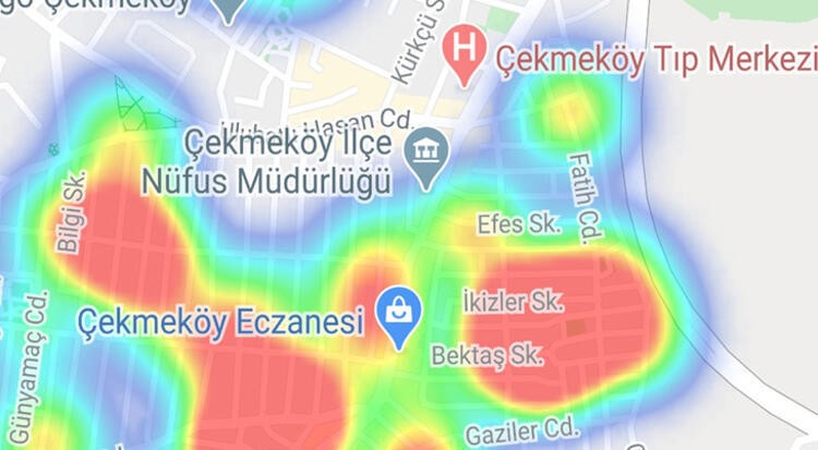 İşte ilçe ilçe korona virüs haritası