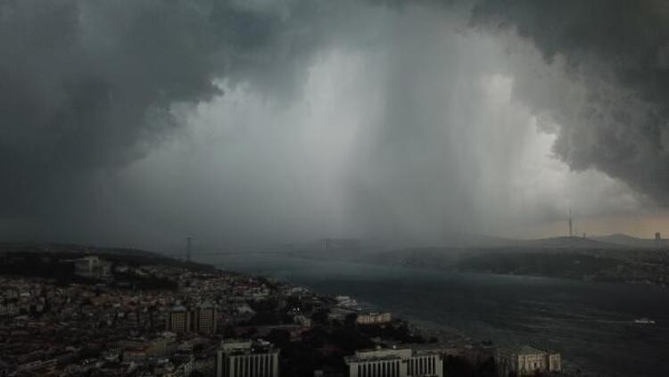 İzmir ve Bursa'nın ardından İstanbul'da da başladı! Süper hücre uyarısı