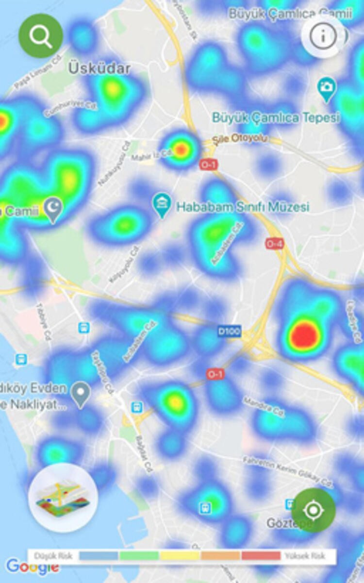 Harita güncellendi! İstanbul ve Ankara'nın ilçe ilçe korona virüsü dağılımı!