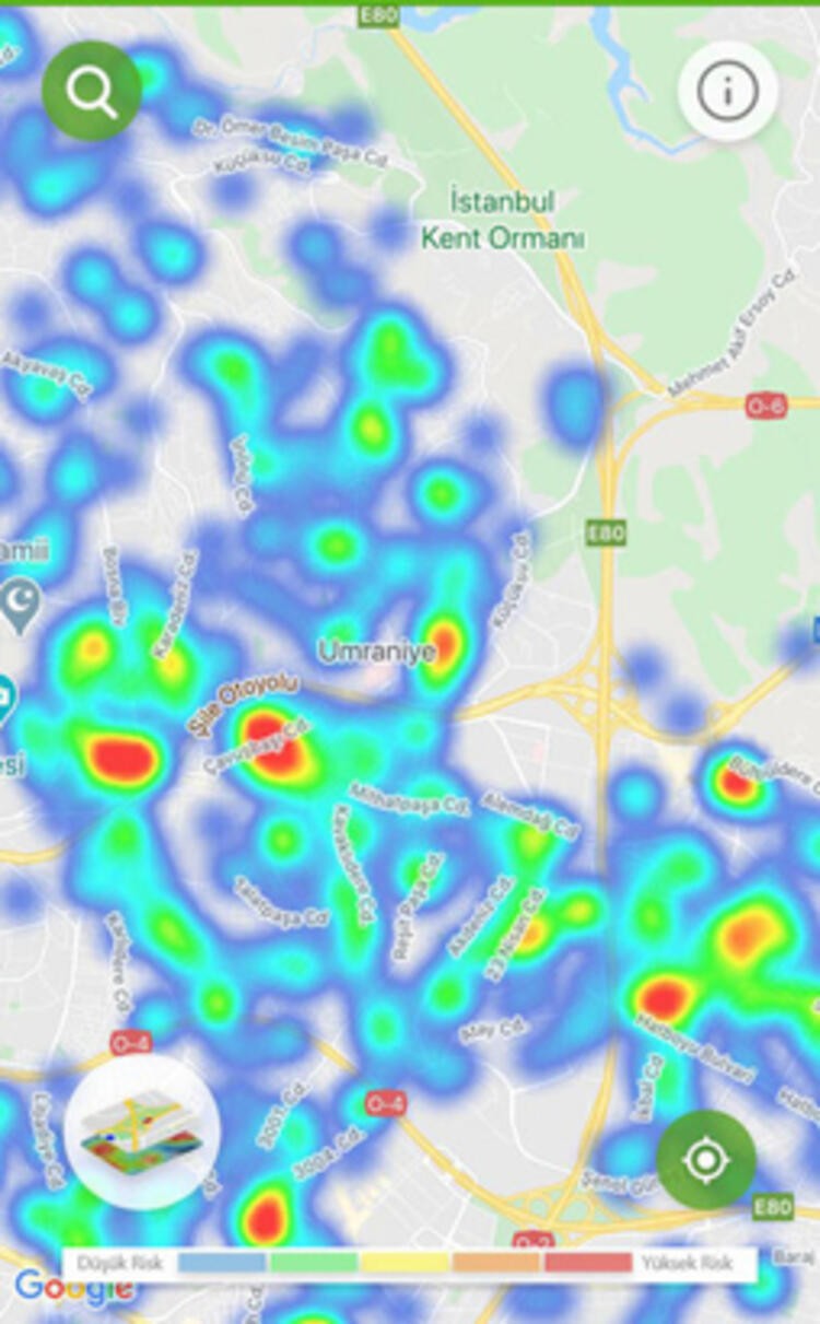 Harita güncellendi! İstanbul ve Ankara'nın ilçe ilçe korona virüsü dağılımı!