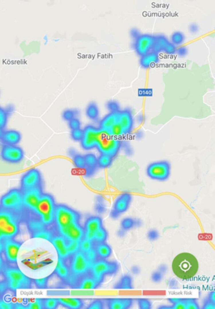 Harita güncellendi! İstanbul ve Ankara'nın ilçe ilçe korona virüsü dağılımı!